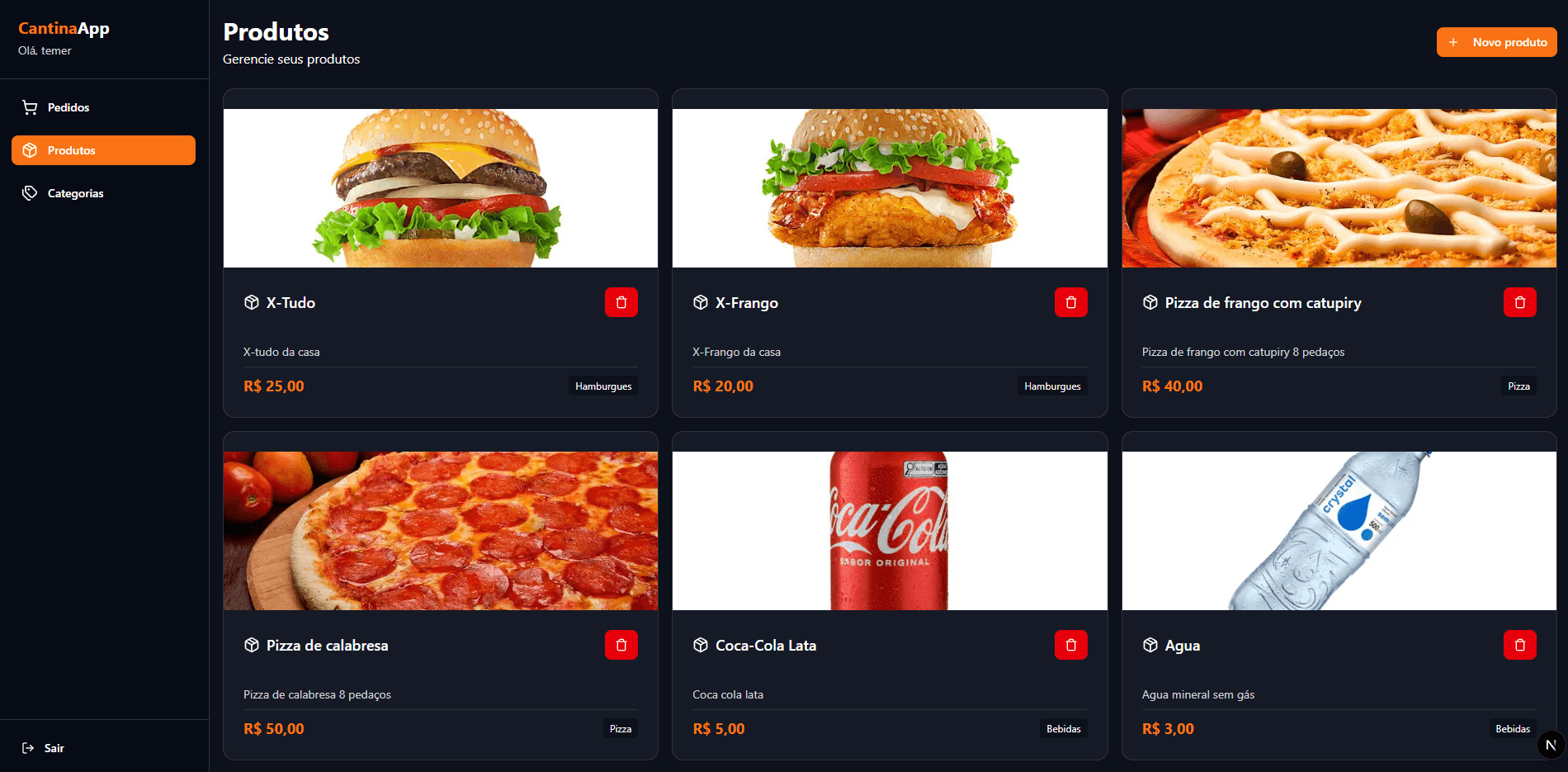 RestaurantApp frame 2